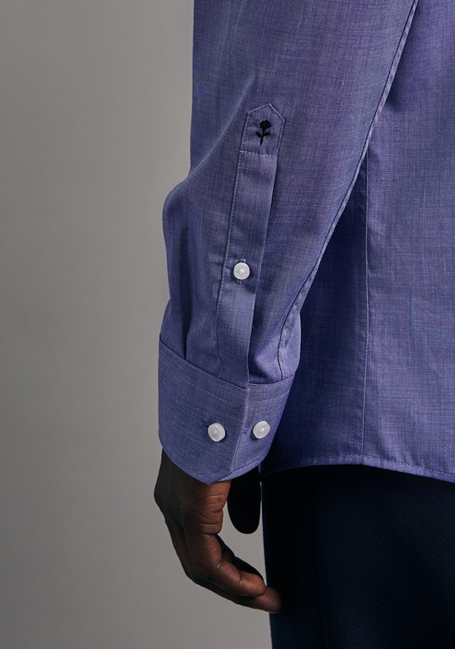 Regular Business Shirt Uni in Medium Blue | Seidensticker Onlineshop