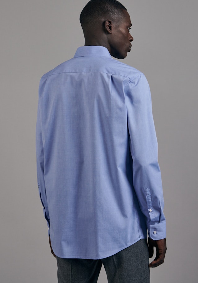 Non-iron Fil a fil Business Shirt in Regular with Kent-Collar in Light Blue |  Seidensticker Onlineshop