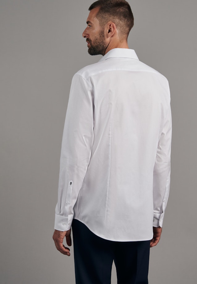 Slim Oxfordhemd Punkte in Hellblau |  Seidensticker Onlineshop