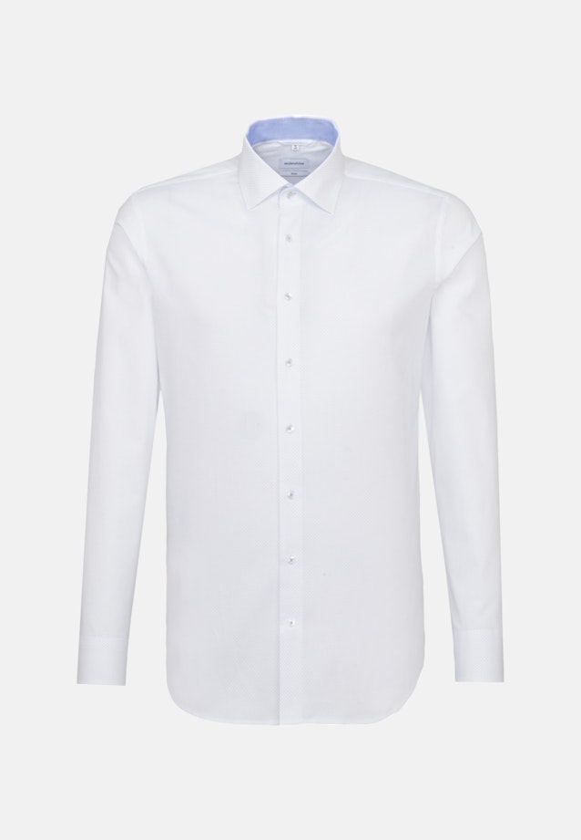 Slim Oxfordhemd Punkte in Hellblau |  Seidensticker Onlineshop