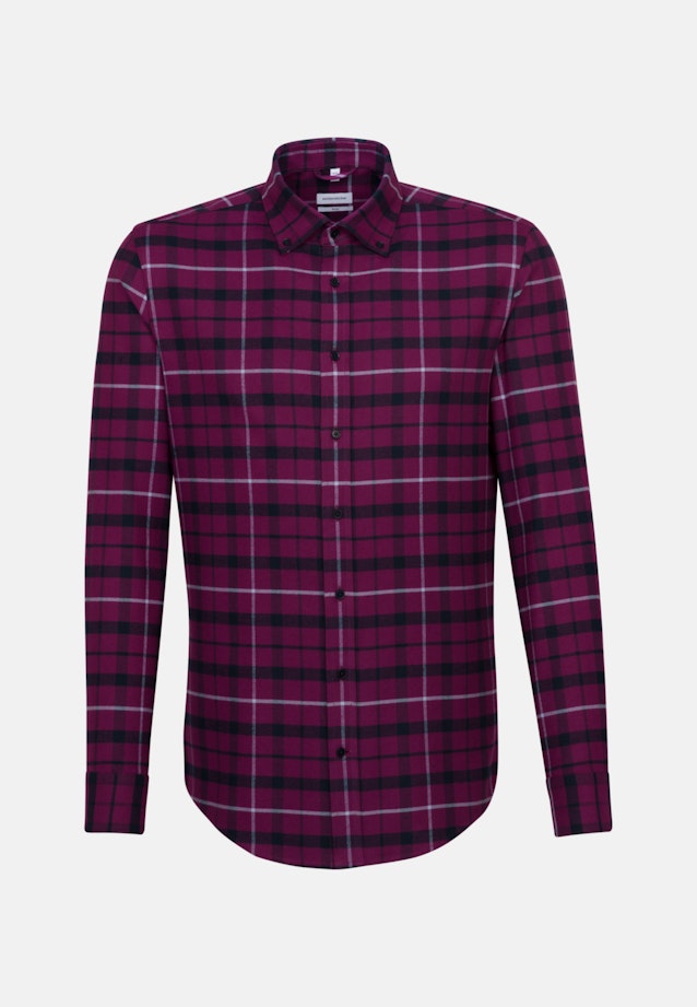 Slim Business Hemd Karo in Rosa/Pink |  Seidensticker Onlineshop