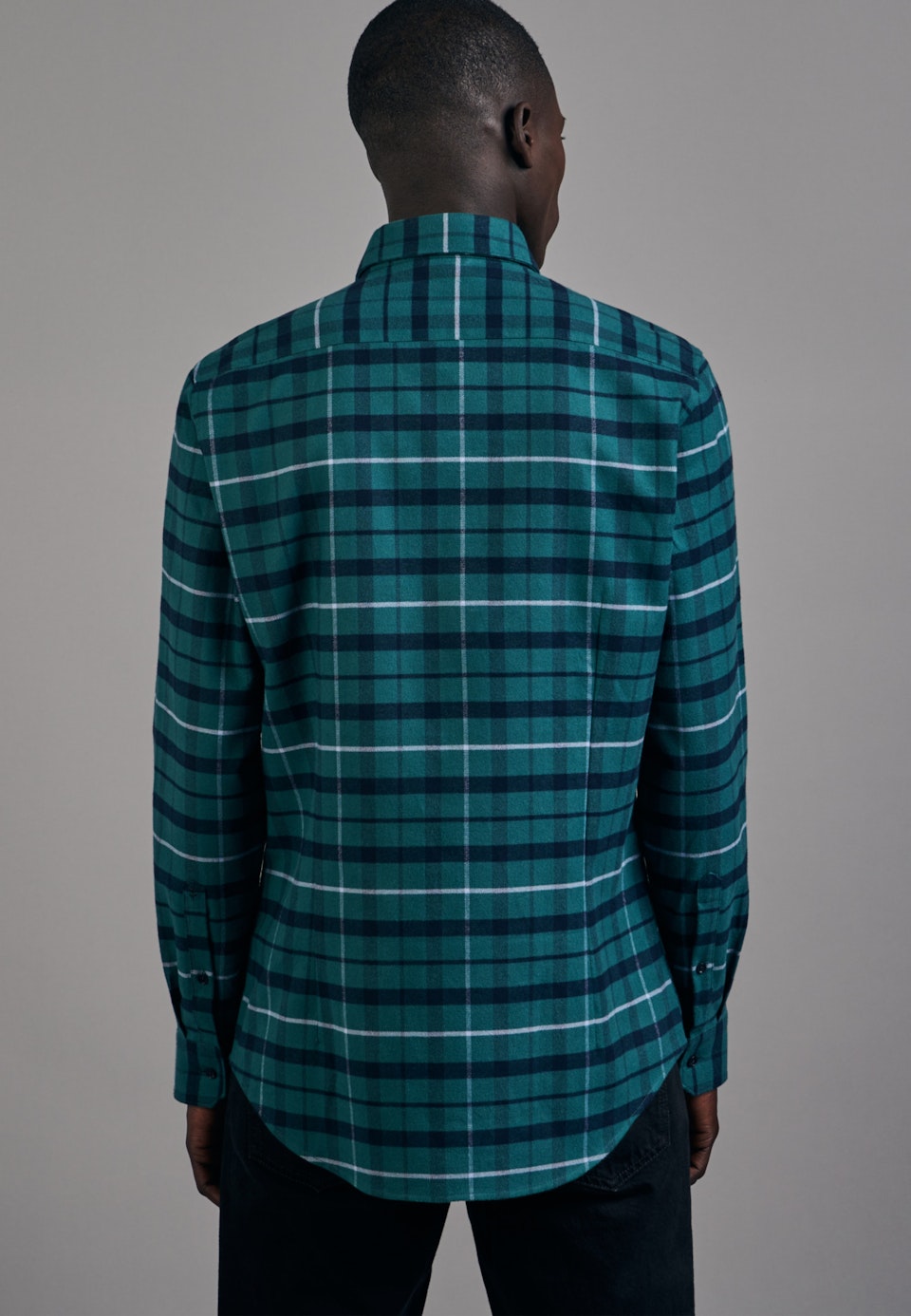 Business Hemd in Slim mit Button-Down-Kragen in Grün | Seidensticker Onlineshop