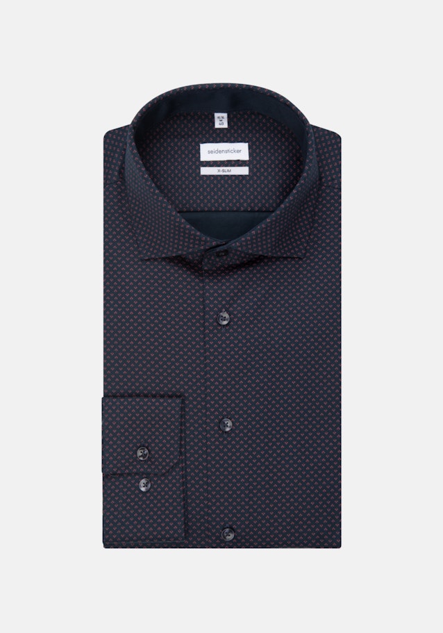 X-Slim Business Hemd Druck in Rot | Seidensticker Onlineshop