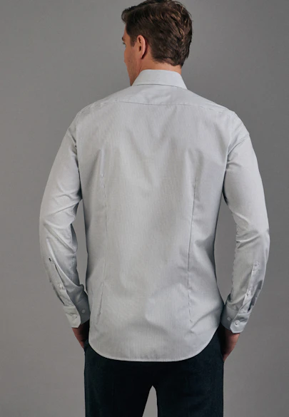 Slim Business Hemd Streifen in Grün |  Seidensticker Onlineshop