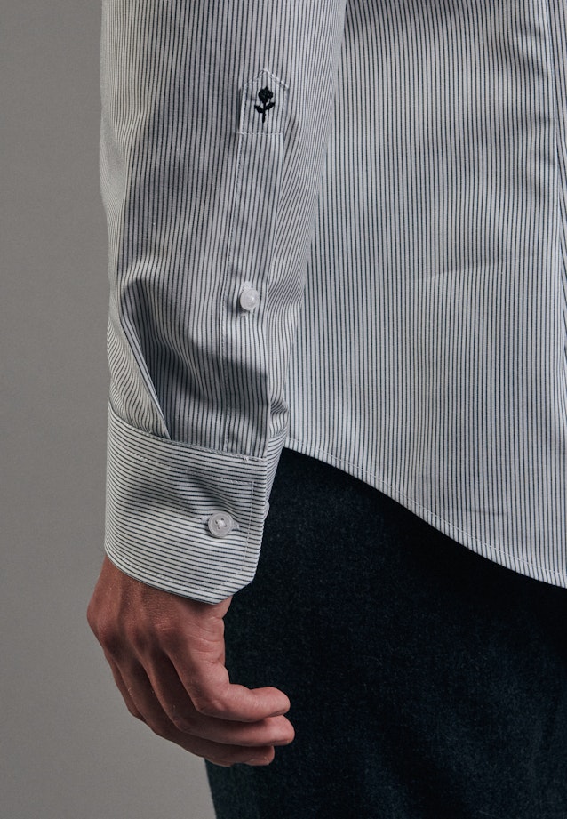 Slim Business Shirt Stripes in Green |  Seidensticker Onlineshop