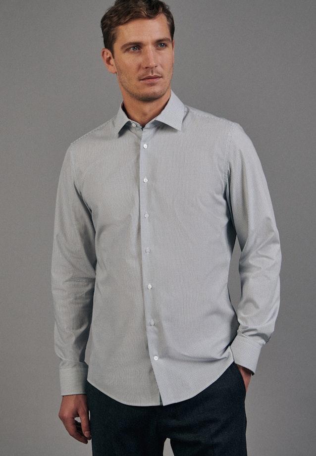 Slim Business Shirt Stripes in Green |  Seidensticker Onlineshop
