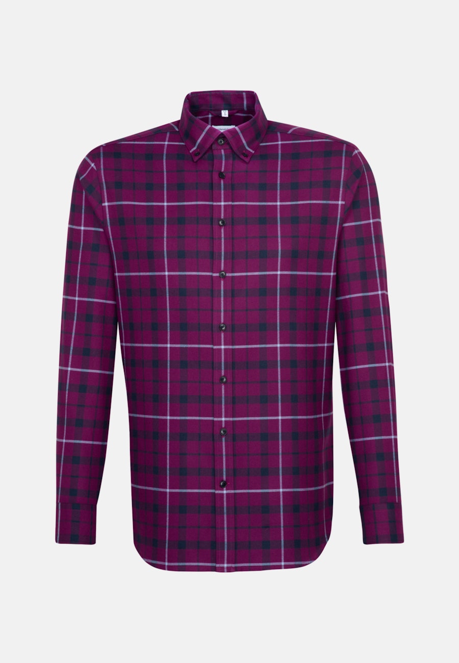 Business Hemd in Regular mit Button-Down-Kragen in Rosa/Pink |  Seidensticker Onlineshop