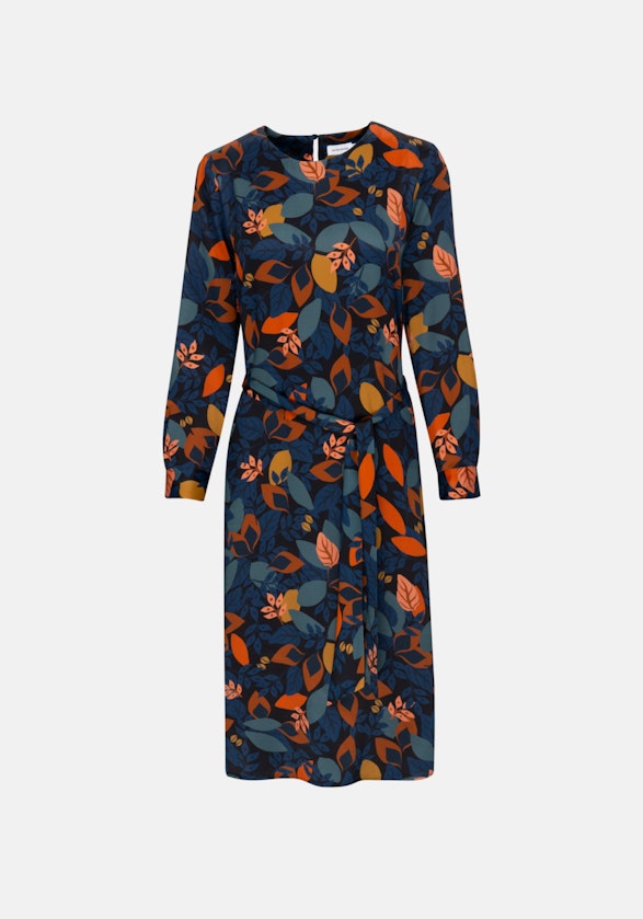 Satin Midi Kleid in Schwarz |  Seidensticker Onlineshop