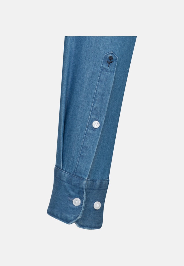 Slim Business Hemd Uni in Mittelblau |  Seidensticker Onlineshop