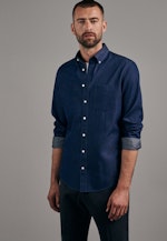 Slim Chemise Business Uni in Bleu Foncé |  Seidensticker Onlineshop