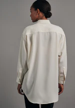 Oversized fit Longbluse Uni in Ecru |  Seidensticker Onlineshop