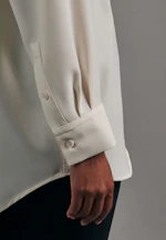 Oversized fit Longbluse Uni in Ecru |  Seidensticker Onlineshop