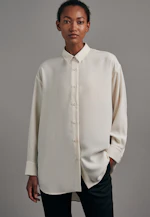 Oversized fit Longbluse Uni in Ecru |  Seidensticker Onlineshop