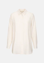 Oversized fit Longbluse Uni in Ecru |  Seidensticker Onlineshop