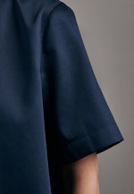 Regular fit Hemdbluse Uni in Dunkelblau |  Seidensticker Onlineshop
