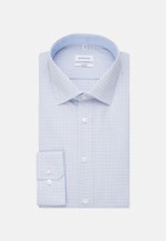 Shaped Business Shirt Check in Light Blue |  Seidensticker Onlineshop