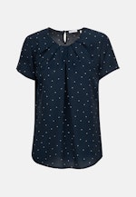 Regular Shirtbluse Punkte in Dunkelblau |  Seidensticker Onlineshop