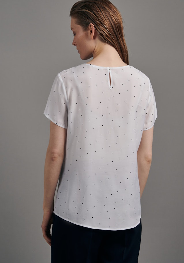 Short sleeve Voile Shirt Blouse in White | Seidensticker Onlineshop