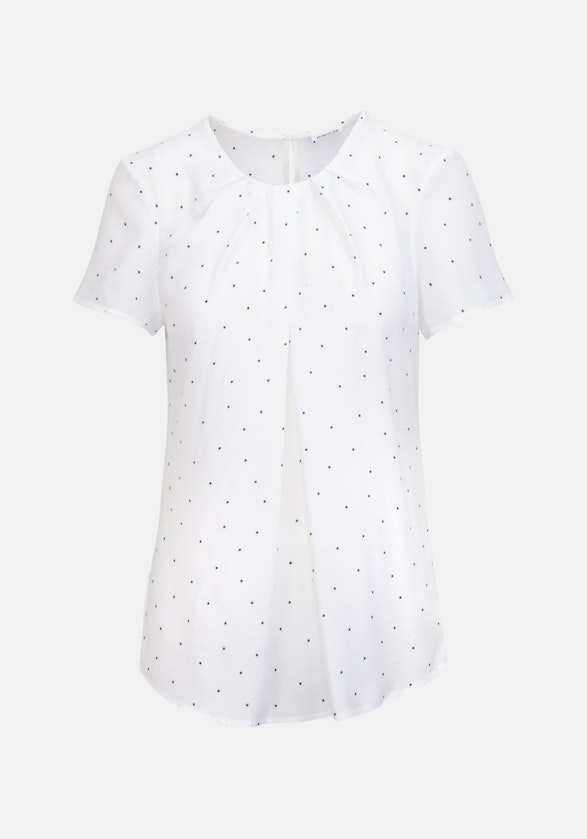 Kurzarm Voile Shirtbluse in Weiß |  Seidensticker Onlineshop