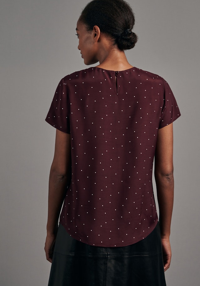 Short sleeve Voile Shirt Blouse in Red |  Seidensticker Onlineshop