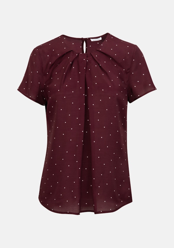 Short sleeve Voile Shirt Blouse in Red |  Seidensticker Onlineshop