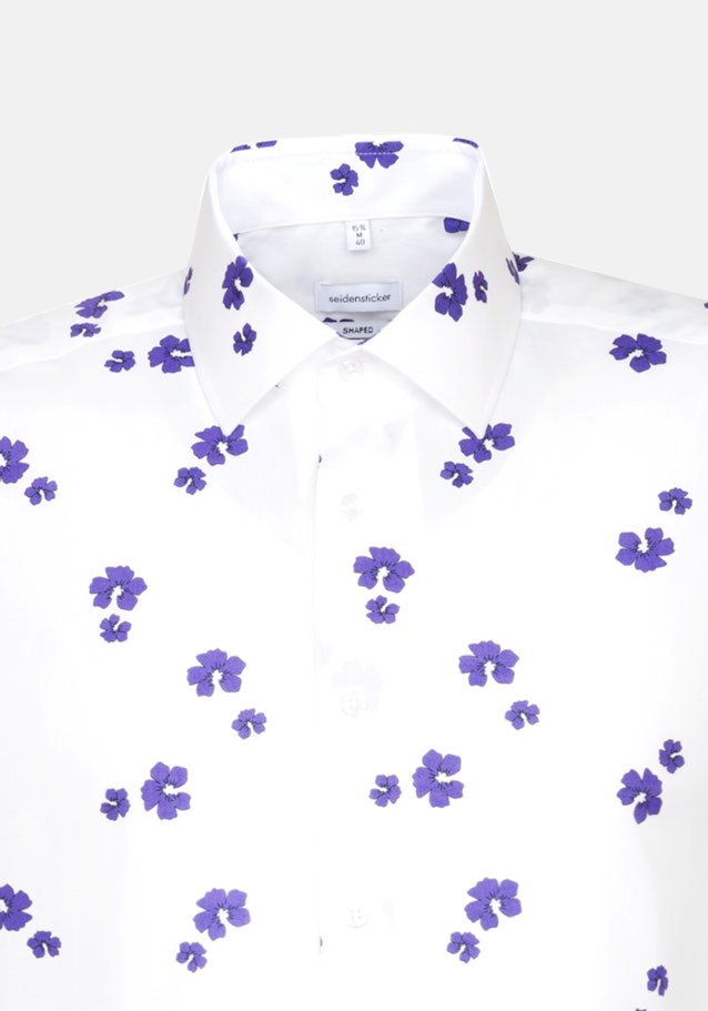 Poplin Short sleeve Business Shirt in Shaped with Kent-Collar in Purple |  Seidensticker Onlineshop