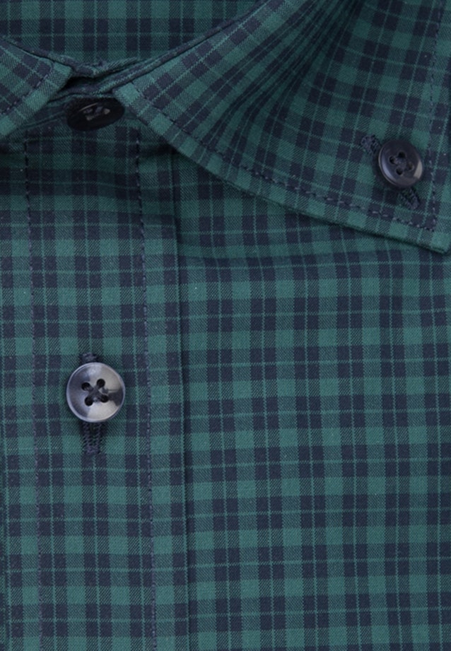 Bügelfreies Popeline Business Hemd in Shaped mit Button-Down-Kragen in Grün |  Seidensticker Onlineshop
