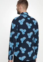 Shaped Business Hemd Floral in Türkis/Petrol |  Seidensticker Onlineshop
