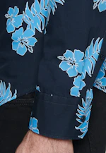 Shaped Business Hemd Floral in Türkis/Petrol |  Seidensticker Onlineshop