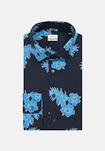 Shaped Business Hemd Floral in Türkis/Petrol |  Seidensticker Onlineshop