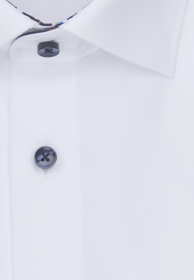 Bügelfreies Popeline Kurzarm Business Hemd in Comfort mit Kentkragen in Weiß |  Seidensticker Onlineshop