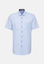 Comfort Business Hemd Uni in Mittelblau |  Seidensticker Onlineshop