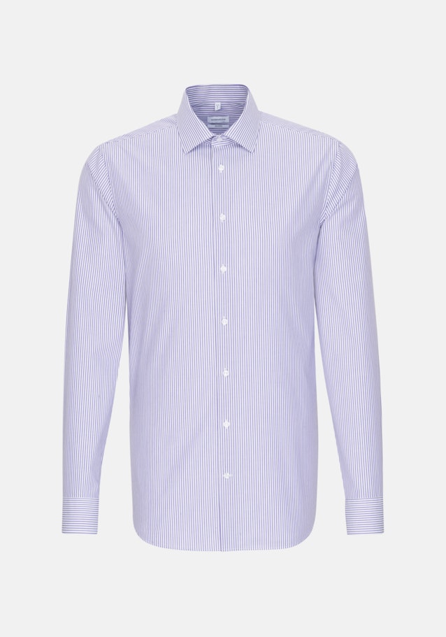 Non-iron Poplin Business Shirt in Shaped with Kent-Collar and extra long sleeve in Purple |  Seidensticker Onlineshop