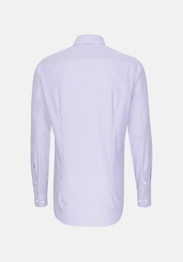 Non-iron Popeline Business overhemd in Shaped with Kentkraag and extra long sleeve in Paars |  Seidensticker Onlineshop