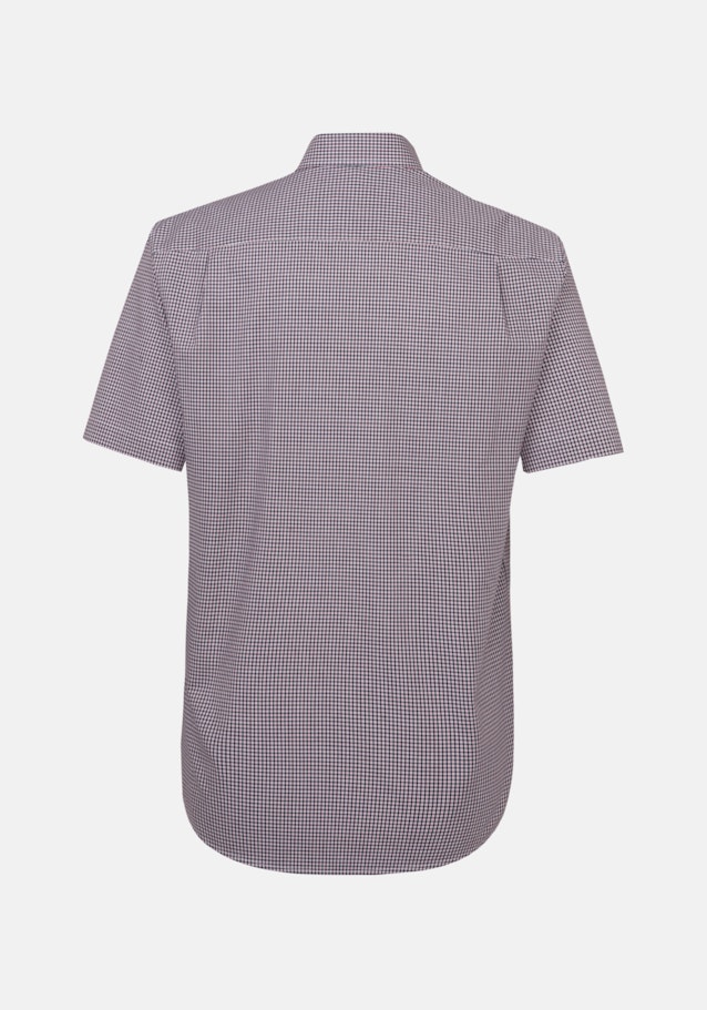 Bügelfreies Popeline Kurzarm Business Hemd in Comfort mit Button-Down-Kragen in Rot |  Seidensticker Onlineshop
