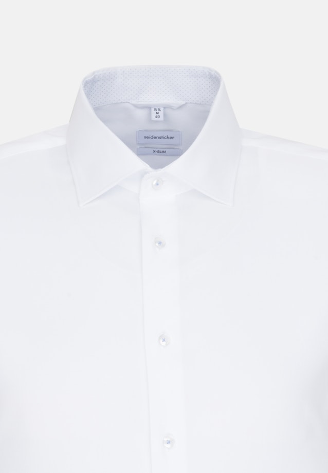 X-Slim Oxfordhemd Uni in Weiß |  Seidensticker Onlineshop