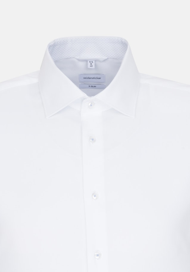 Non-iron Oxford shirt in X-Slim with Kent-Collar in White |  Seidensticker Onlineshop