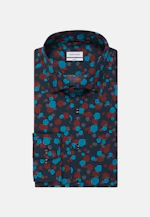 Slim Business Hemd Druck in Türkis/Petrol |  Seidensticker Onlineshop