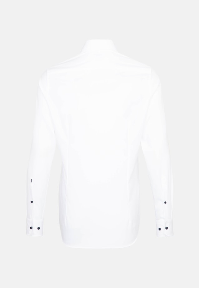 Non-iron Poplin Business Shirt in Shaped with Kent-Collar in White |  Seidensticker Onlineshop