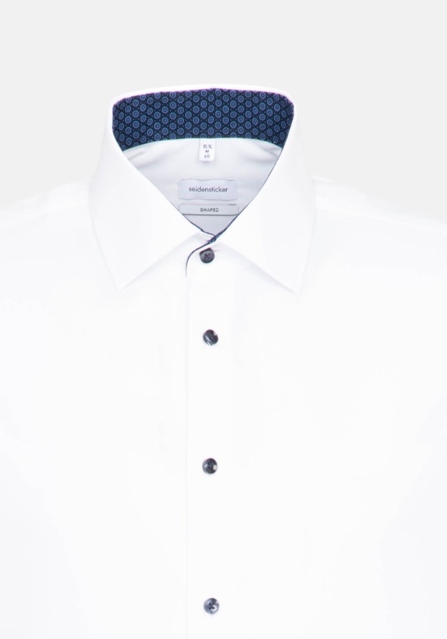 Non-iron Poplin Business Shirt in Shaped with Kent-Collar in White |  Seidensticker Onlineshop