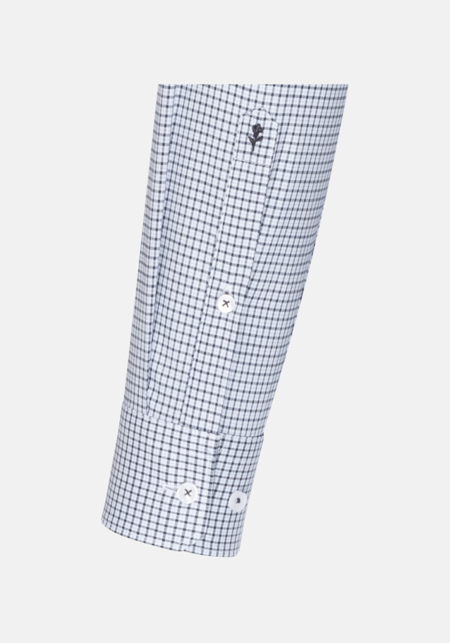 Bügelfreies Popeline Business Hemd in Shaped mit Button-Down-Kragen in Dunkelblau |  Seidensticker Onlineshop