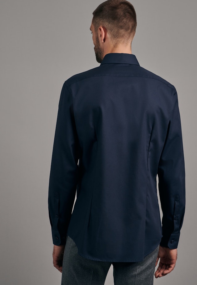 Slim Business Hemd Uni in Dunkelblau |  Seidensticker Onlineshop
