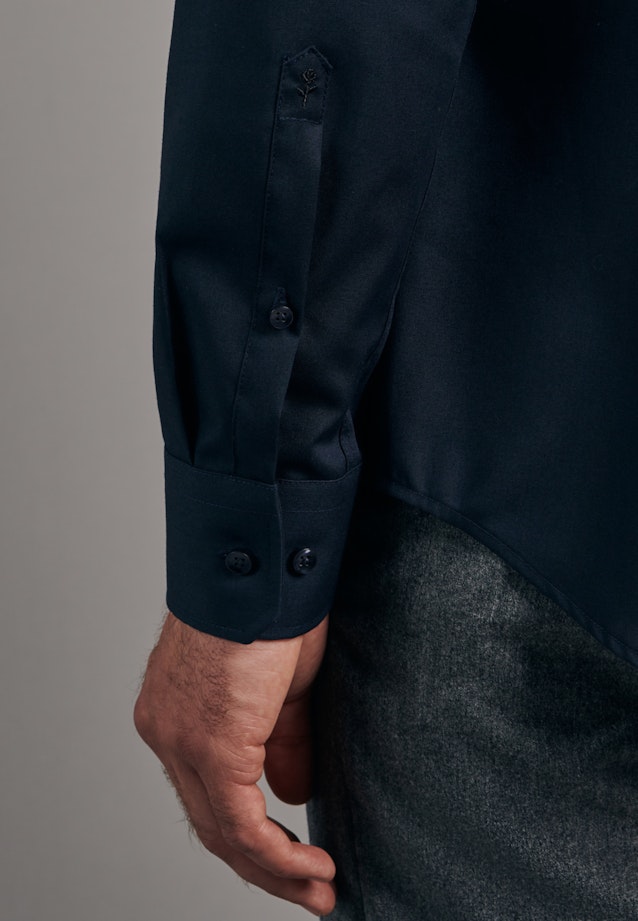 Slim Business Hemd Uni in Dunkelblau |  Seidensticker Onlineshop