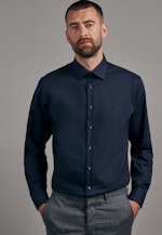 Slim Business Hemd Uni in Dunkelblau |  Seidensticker Onlineshop