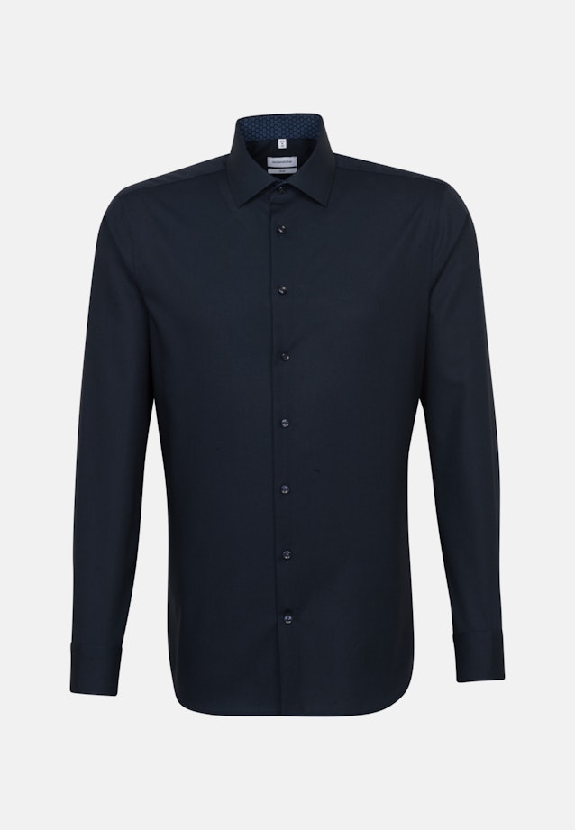 Slim Business Hemd Uni in Dunkelblau |  Seidensticker Onlineshop