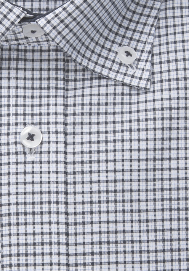 Non-iron Popeline Business overhemd in Regular with Button-Down-Kraag in Donkerblauw |  Seidensticker Onlineshop