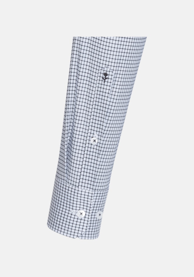 Non-iron Popeline Business overhemd in Regular with Button-Down-Kraag in Donkerblauw |  Seidensticker Onlineshop