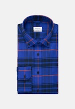 Business Shirt in Shaped with Button-Down-Collar in Medium Blue |  Seidensticker Onlineshop