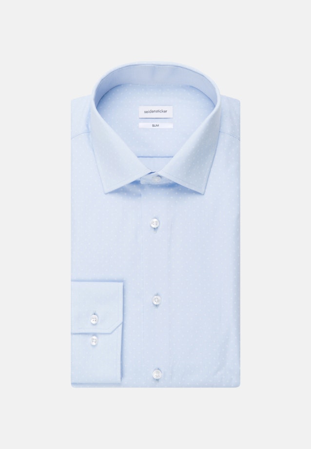 Slim Business Hemd Druck in Hellblau |  Seidensticker Onlineshop