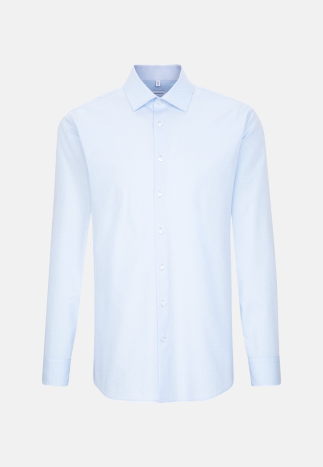 Slim Business Hemd Druck in Hellblau |  Seidensticker Onlineshop